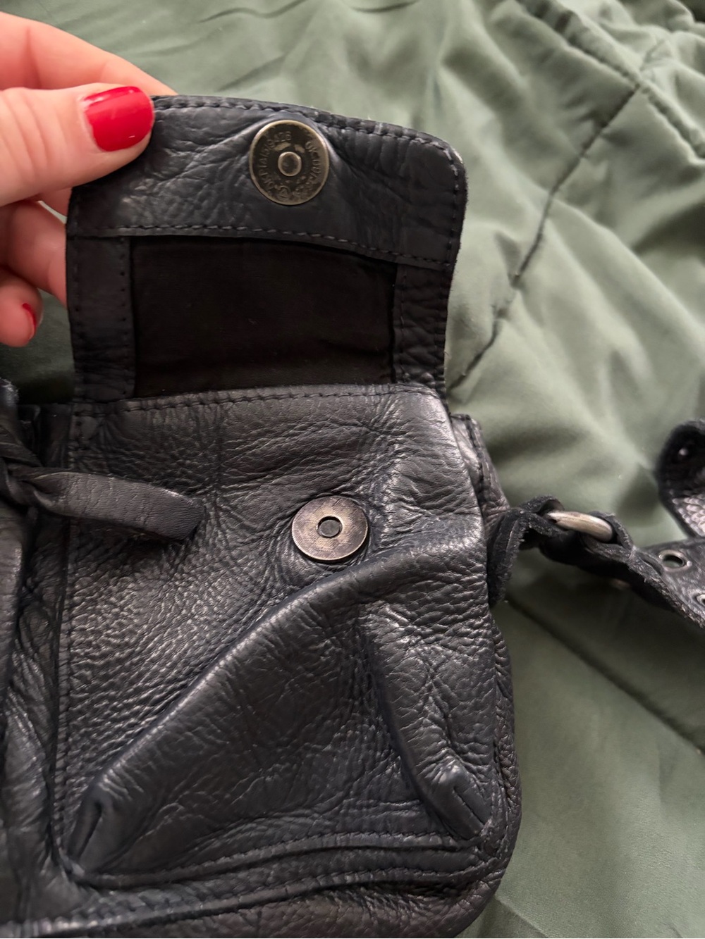 Free People Wade Black Leather Sling bag - Picture 7 of 9